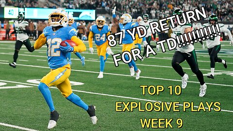 TOP 10 EXPLOSIVE PLAYS