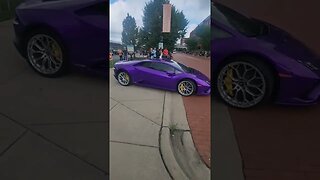 purple Lamborghini