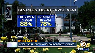 Report: SDSU admitting more out-of-state students