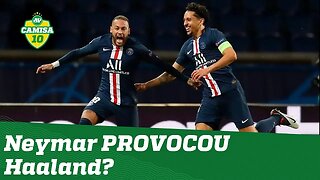 PROVOCOU Haaland? OLHA como Neymar comemorou gol em PSG x Borussia Dortmund!