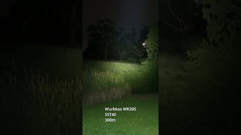 Wurkkos WK20S: short beamshot demonstration