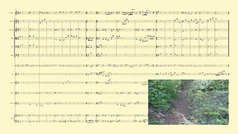 R. Burdick's Op. 259 No. 4 Bidwell Park, Chico California music for trumpet, strings and videotape