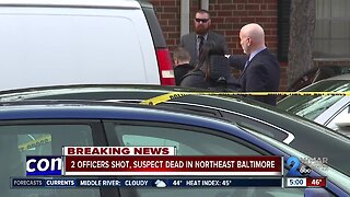 Officers injured in Northeast Baltimore shooting, suspect killed