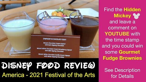 America Festival of the Arts Snacks and Drinks 2021 - Epcot - Disney World
