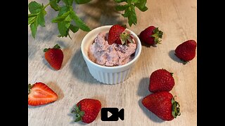 Homemade Strawberry Ice Cream Recipe / Σπιτικό Παγωτό Φράουλα