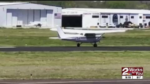 Meteorologist Jon Haverfield goes on his first solo flight