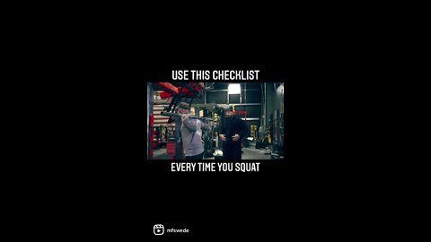 Use This Checklist for Squat