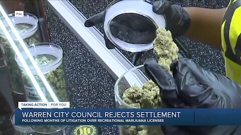 Warren council rejects settlement for marijuana dispensaries