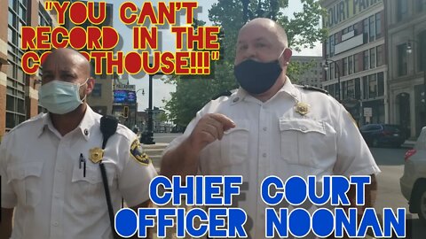 Chief DISMISSED. "I Don't Answer Questions". Walk Of Shame. Worcester Courthouse. Mass.