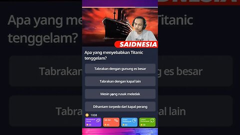 Penyebab tenggelamnya Titanic | Quizzland level 6 part4