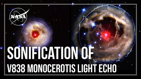 Sonification of V838 Monocerotis Light Echo