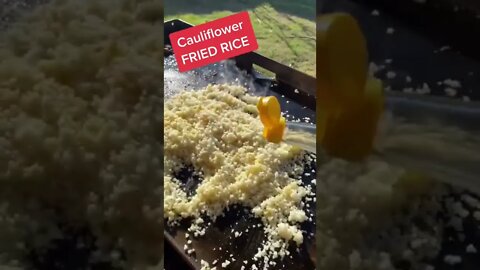 Keto Cauliflower Fried Rice! #friedrice #cauliflowerfriedrice #ketofriedrice #Shorts