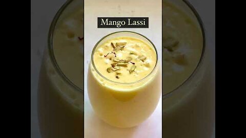 Mango Lassi - Fresh Mango Lassi made with just a few ingredients