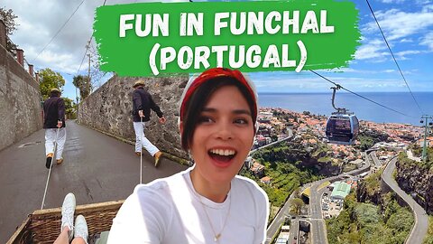 FUN TOBOGGAN SLED RIDE! Unexpected Moments in Funchal, Madeira