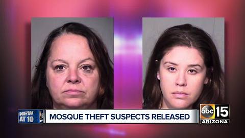 Tempe mosque theft suspects released from jail