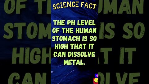 🧪🔬Amazing Science Facts! 👀 #shorts #shortsfact #science #sciencefacts #scientificfact #stomach #ph