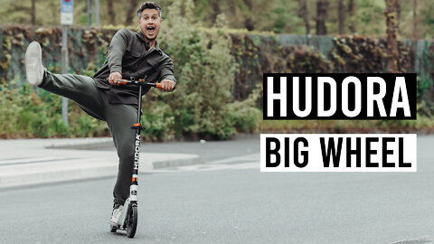 HUDORA Big Wheel Air 205 | ohne Strom, sicher ans Ziel kommen mit dem Tret-Roller