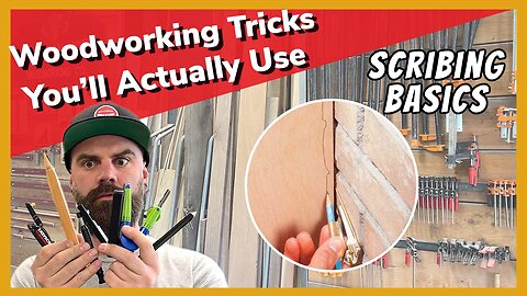 Woodworking Tricks You'll Actually Use || How to Scribe to an Uneven Wall