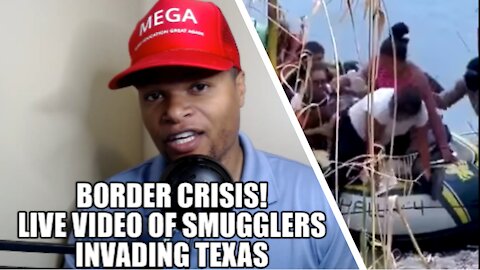 Biden's Border Crisis! Live Video of Smugglers Invading Texas Border