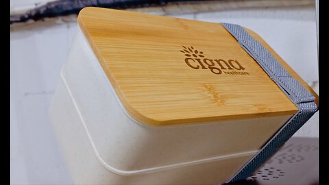 laser marking CO2 on bamboo lunch box top