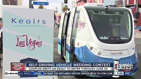 Win a wedding on self-driving vehicle