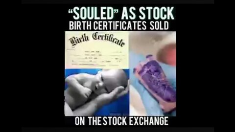 Your Birth Certificate Sold On The NYSE!!