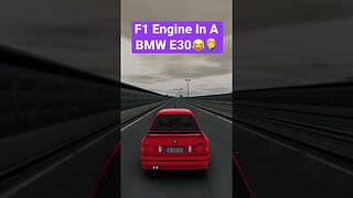 [BMW M3 E30] F1 V10 Engine Swap 🔥 #shorts #assettocorsa #simracing #v10 #e30