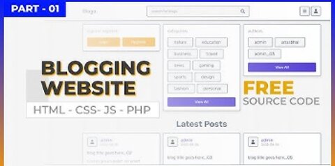 Complete Responsive Bloggin Website Design Using HTML - CSS - JS - PHP PDO [ Dashboard ]