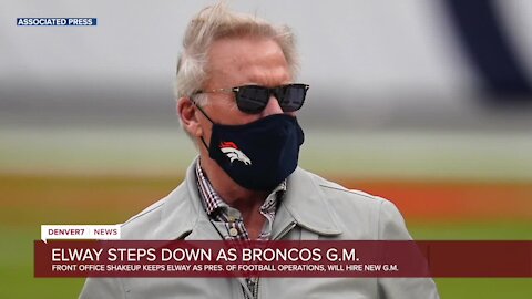 Elway steps down as Broncos GM