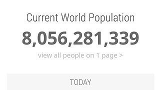 EARTH POPULATION TODAY 8.056.281.339