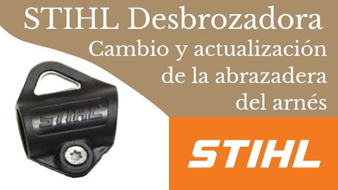 Stihl desbrozadora FS90 cambio y actualización de la abrazadera del arnés (soporte de arnés)