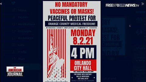 DataBattlesZ and Infowars Recap the 1st Annual No Mandatory Mask No Vaccine March Orlando Saga