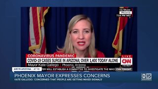 Phoenix Mayor Kate Gallego expresses concerns of COVID in Arizona