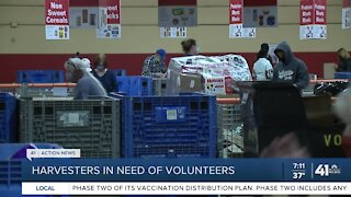 Harvesters in need of volunteers