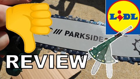 Lidl Parkside cordless multi angle pole chainsaw review