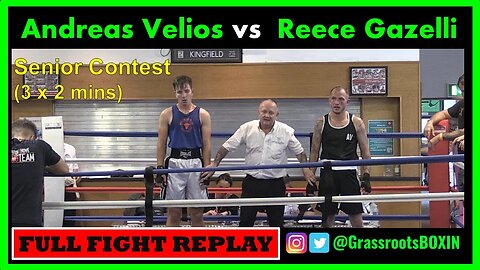 Andreas Velios vs Reece Gazelli - Senior Contest - Guildford Amateur Boxing Tournament (10/09/23)