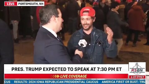 Confused Trump rally-goer