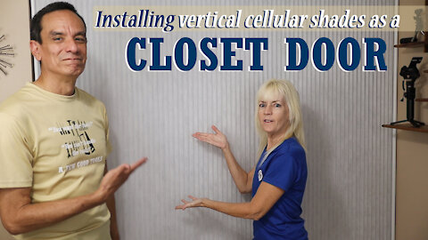 Installing Vertical Cellular Shades As A Closet Door