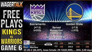Sacramento Kings vs Golden State Warriors Game 6 Predictions, Picks and Odds | NBA Playoffs 4/28