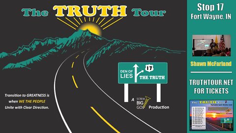 Shawn McFarland, CIVIL PEACE FLAG, Truth Tour 1, Fort Wayne IN, 7-17-22