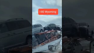 ❄️ Wyoming Winter Trucking For The Brave or Crazy ESPECIALLY ON I-80 ❄️ Choose Wisely. 😎 #shorts ❄️