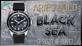 Not Too Bad For A Microbrand! | Aries Gold Black Sea 200m Automatic G 9027 S-BKT1 Unbox & Review