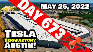MORE SOLAR & LOTS OF ACTION AT GIGA TEXAS! - Tesla Gigafactory Austin 4K Day 673 - 5/26/22 - Tesla