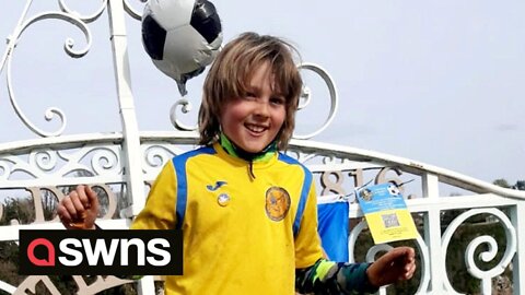 UK boy raises £1,500 for Ukraine by kicking football more than 10,000 times