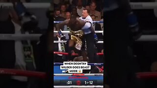 (FLASHBACK) DEONTAY WILDER BRUTALLY KNOCKS OUT STIVERNE 💤 😴 🛏 #wilderstiverne2 #shorts #boxing #pbc