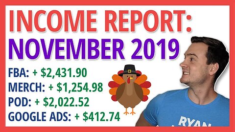 PASSIVE INCOME REPORT 💰 November 2019 | +$6,122.14 Profit — No Etsy, No Problem!