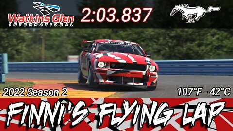 Watkins Glen Boot - Mustang FR500S - 2:03.837 - PCC - 22s2 week 3
