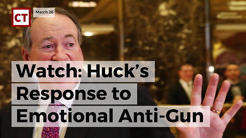 Watch: Huck’s Response To Emotional Anti-gun Marchers Is Best We’ve Heard So Far