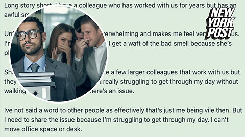 I want to tell HR about obese colleague's smell but worried about being a narc