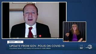 Colorado Gov. Jared Polis discusses next steps as metro area moves to 'safer at home'